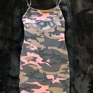 Pink camo dress